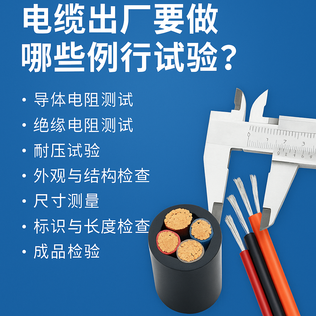 电缆出厂要做哪些例行试验？？？？？？？？一文讲清最要害的7项检测