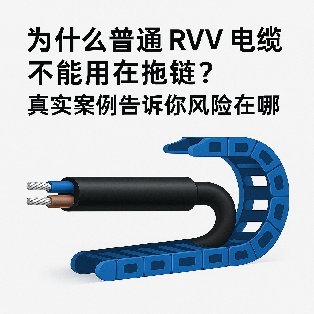 为什么通俗 RVV 电缆不可用在拖链？？？？？？？？真实案例告诉你危害在哪