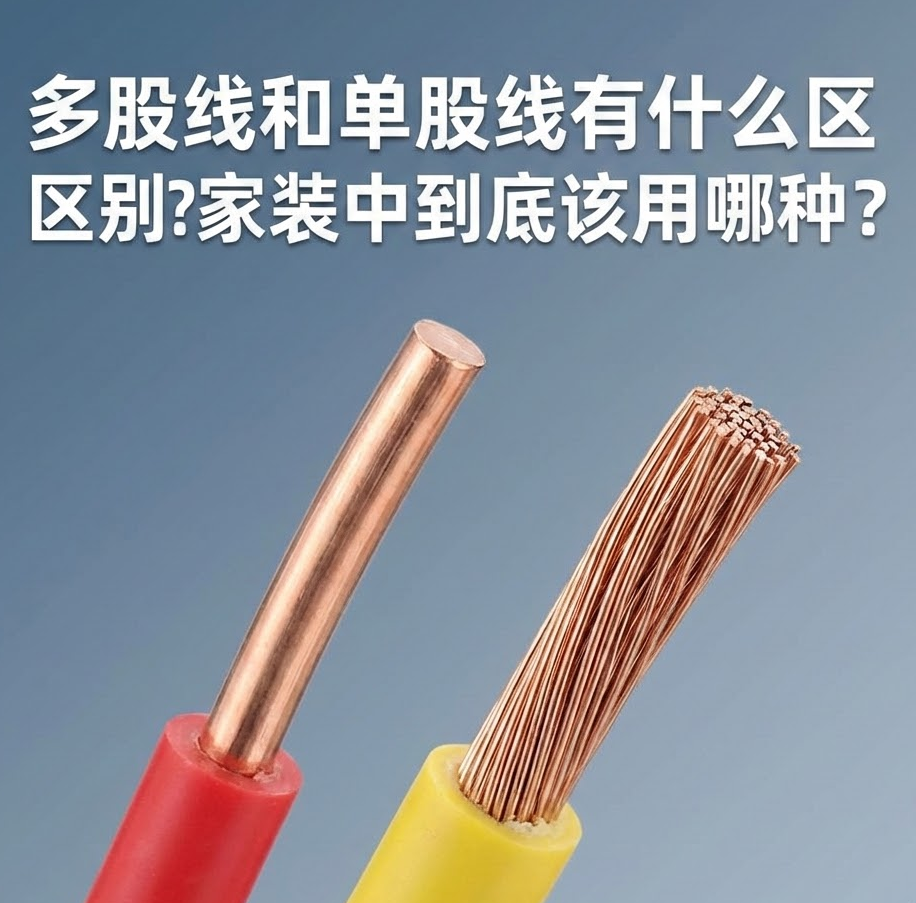 家装电线选单股(BV)照旧多股(BVR)？？？